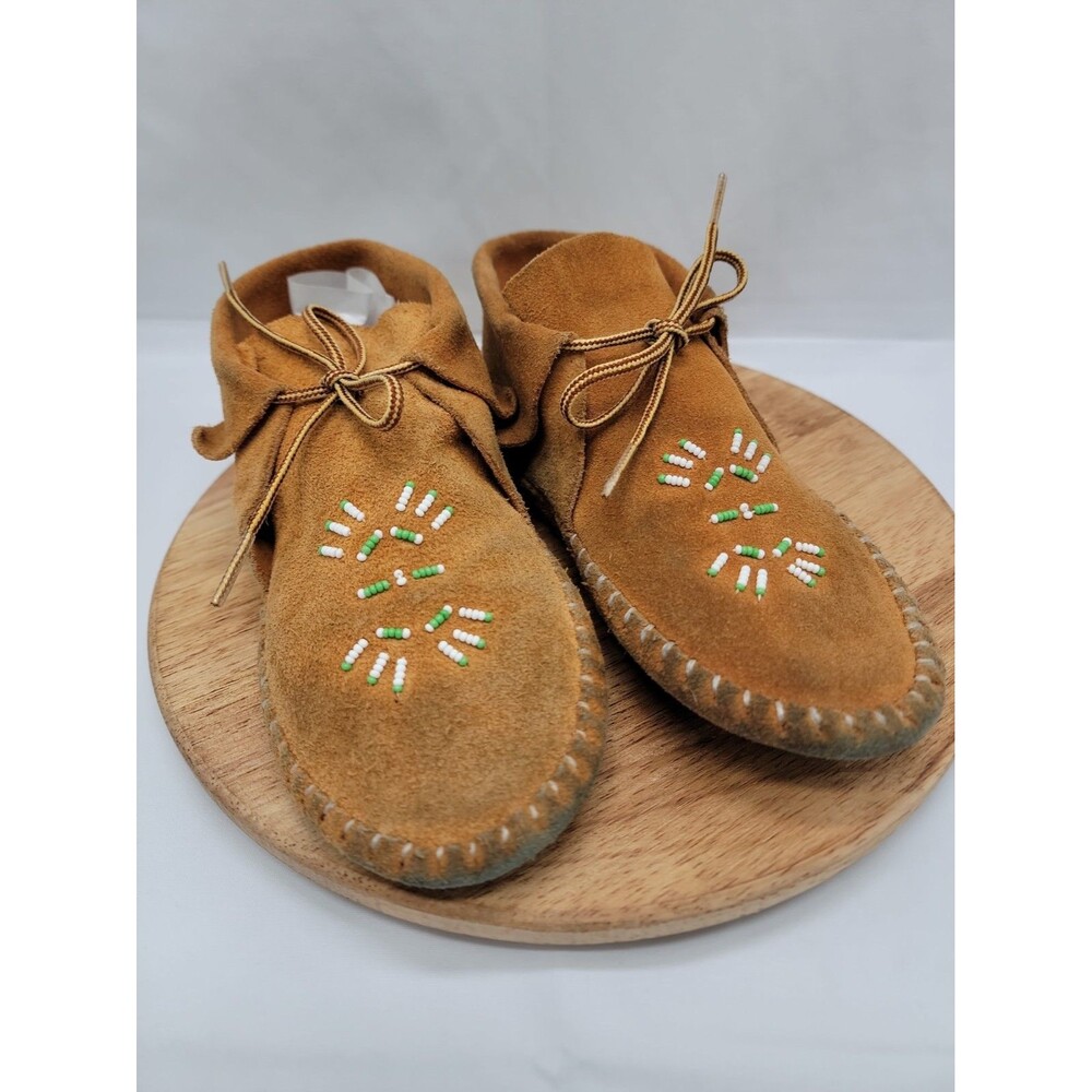 Taos Leather Moccasins Childrens Beaded